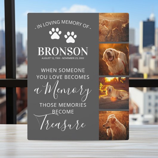 フォトコラージュ – Pet Memorial Keepsake フォトプラーク