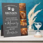 フォトコラージュ – Pet Memorial Keepsake フォトプラーク (側面)