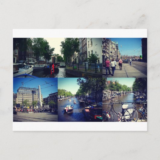 フォトコラージュAmsterdam 1 ポストカード (正面)