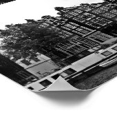 フォトコラージュAmsterdam 3 (白黒) ポスター (角)