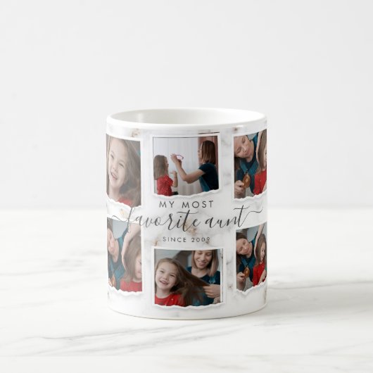 フォトコラージュAuntyファミモダンリエレガント8 コーヒーマグカップ (中央)