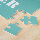 フォトコラージュBFF誕生日ギフトカスタムティール（緑がかった色） ジグソーパズル (側面)