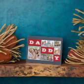 フォトコラージュDADDYをブロック |赤い青 フォトプラーク (側面)