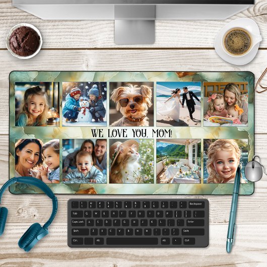 フォトコラージュGeodeミネラルアート デスクマット