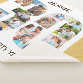 フォトコラージュin番号30ニュートラル30th誕生日 シェルパブランケット (3/4)