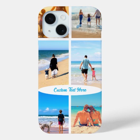 フォトコラージュiPhoneケースとカスタム文字 Case-Mate iPhoneケース (裏面)