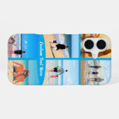 フォトコラージュiPhoneケースとカスタム文字 iPhone 16ケース (裏面横)