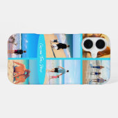 フォトコラージュiPhoneケースとカスタム文字 iPhone 16ケース (裏面横)