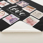 フォトコラージュLOVEをテーマユニークパーソナライズされた シェルパブランケット (3/4)