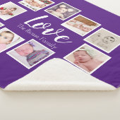 フォトコラージュLOVEをテーマユニークパーソナライズされた シェルパブランケット (3/4)