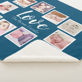 フォトコラージュLOVEをテーマユニークパーソナライズされた シェルパブランケット (3/4)