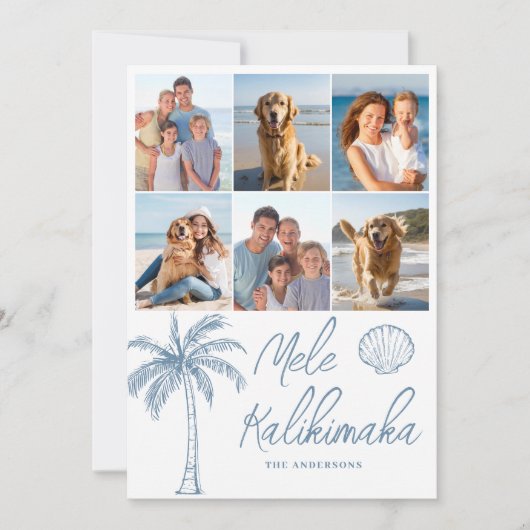 フォトコラージュMelle Kalikimakaクリスマス シーズンカード (正面)
