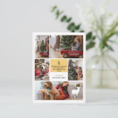 フォトコラージュMerry Christmasのグリーティング5枚 シーズンポストカード (スタンド正面)