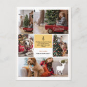 フォトコラージュMerry Christmasのグリーティング5枚 シーズンポストカード (正面)