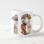 フォトコラージュNumber 18 - 18誕生日 ジャンボコーヒーマグカップ (右)