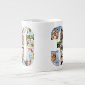フォトコラージュNumber 30 - 30th Birthday ジャンボコーヒーマグカップ (正面)