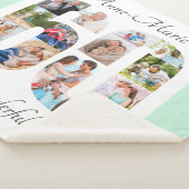 フォトコラージュNumber 60シェイプミント60誕生日 シェルパブランケット (3/4)