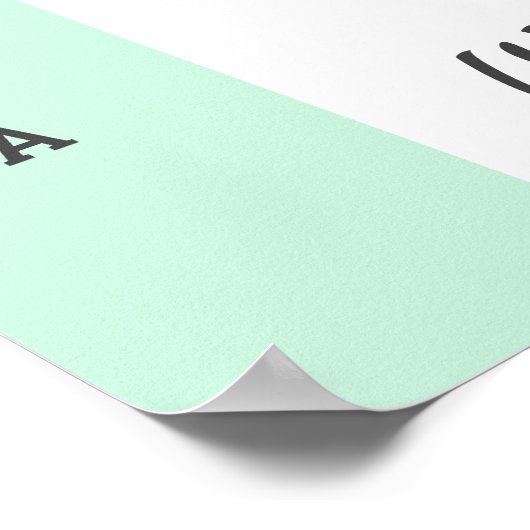 フォトコラージュNumber 60シェイプミント60誕生日 ポスター (角)