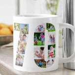 フォトコラージュNumber 70 - 70誕生日 ジャンボコーヒーマグカップ<br><div class="desc">70パーソナライズされた誕生日の巨大マグカップ。写真を使用して独自のフォトコラージュをお気に入りの作成する。写真はマグカップの両側に70の形で自動的に表示される。写真のコラージュは、正方形、ポートレート、ランドスケープの写真の混合物を保持し与えて、あなたの写真をスポットに配置する優れた柔軟性最高のを持っている。お店で70歳の誕生日の写真をプレゼントしよう。</div>