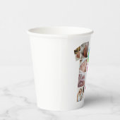 フォトコラージュNumber One Girl's Name 1st Birthday 紙コップ (右)