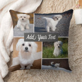 フォトコラージュPetフォトグレパーソナライズされたイ5 クッション (ブランケット)