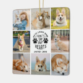 フォトコラージュPETメモリアル セラミックオーナメント (左)