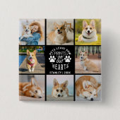 フォトコラージュPETメモリアル 缶バッジ (正面)