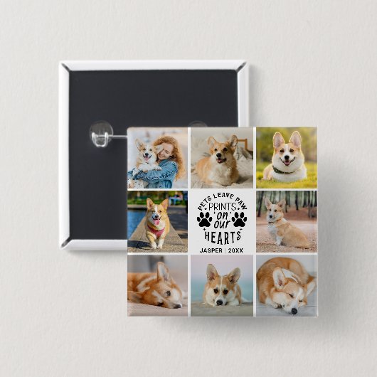 フォトコラージュPETメモリアル 缶バッジ (正面&裏面)