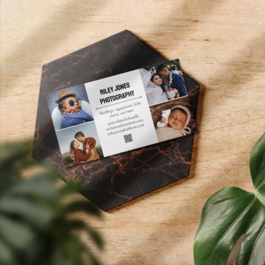 フォトコラージュQRコードプロフェッショナル写真家 名刺