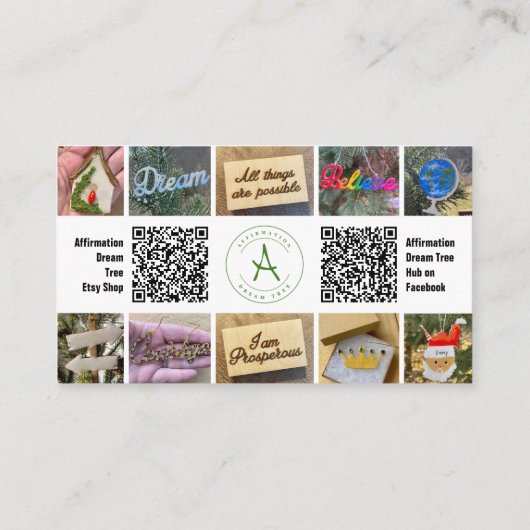 フォトコラージュQRコード名刺 名刺 (裏面)