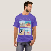 フォトコラージュTシャツ(文字名カスタム付) Tシャツ (正面フル)