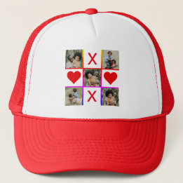 フォトコラージュTic Tac Toe Hugsキスファーザーデー キャップ