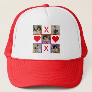 フォトコラージュTic Tac Toe Hugsキスファーザーデー キャップ