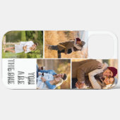 フォトコラージュYou are the One Romantic引用文白 Case-Mate iPhoneケース (裏面 (横))