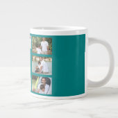 フォトコラージョ最高のンアンクルエバーティール(緑がかった色)とホワイト ジャンボコーヒーマグカップ (右)