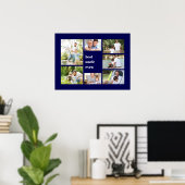 フォトコラージョ最高のンアンクルエバーネイビーブルー ポスター (ホームオフィス)