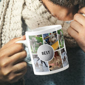 フォトコラージングゴルフボール最高のパパEver コーヒーマグカップ