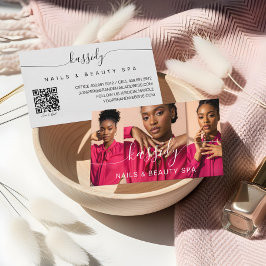 フォトコラージースクリプト書道モノグラムQRコード 名刺