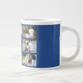 フォトコラー最高のジュ·ブラザー·エバー·ブルー·アンド·ホワイト ジャンボコーヒーマグカップ (右)