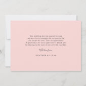 フォトコラ結婚ージュのサンキューフラットカード |赤面 サンキューカード (裏面)