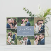 フォトコラ結婚ージュの感謝の気持ち|ダスティ サンキューカード (スタンド正面)