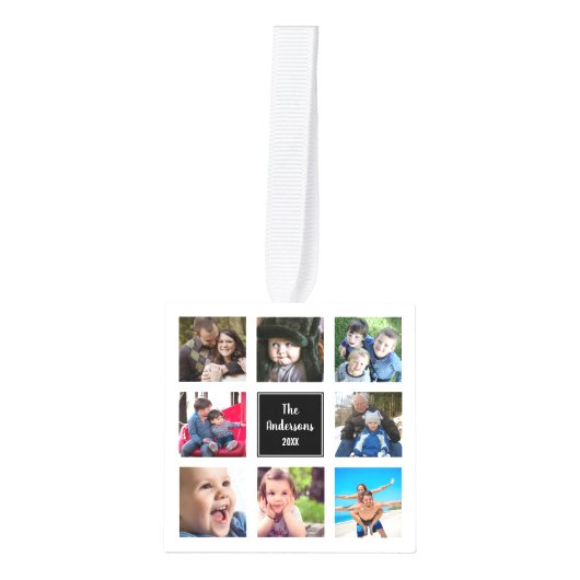 フォトコレお気に入りのージを白黒で追加 キューブオーナメント