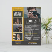 フォトコンテストのチラシテンプレート (スタンド正面)