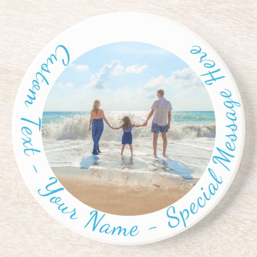 フォトコースターとカスタム文字 コースター (正面)