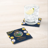 フォトコースター70誕生日 スクエアペーパーコースター (インサイチュ)