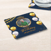 フォトコースター70誕生日 スクエアペーパーコースター (アングル)