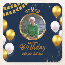 フォトコースター70誕生日 スクエアペーパーコースター