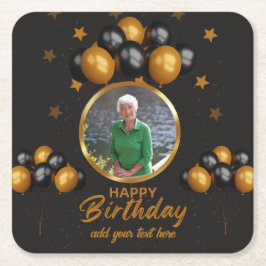 フォトコースター70誕生日 スクエアペーパーコースター