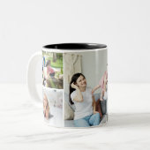 フォトコーパーソナライズされたヒマグカップ、自分の写真を追加 ツートーンマグカップ (正面左)