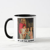 フォトコーパーソナライズされたヒマグ、おばあちゃんカスタムギフト マグカップ (左)